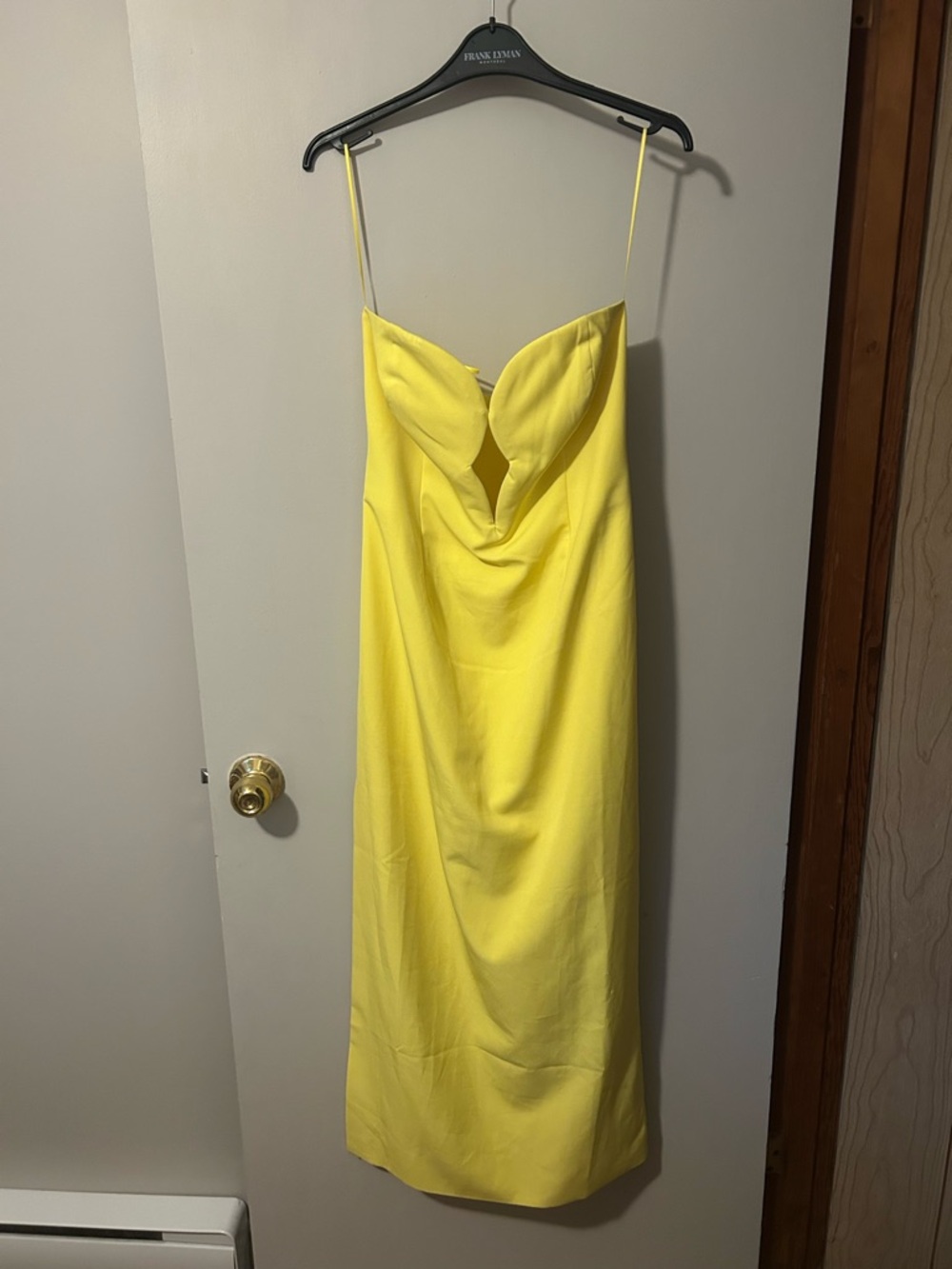 REVOLVE Bardot Eleni Yellow Strapless Dress
